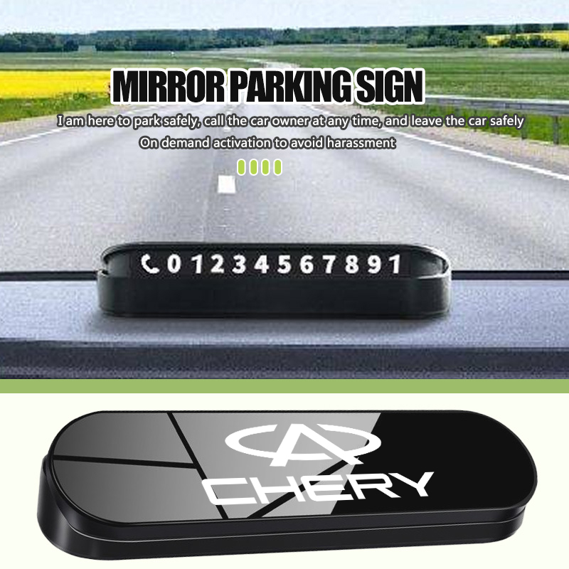 Qq Phone Accessories - Karta parkingowa tymczasowa z numerem telefonu