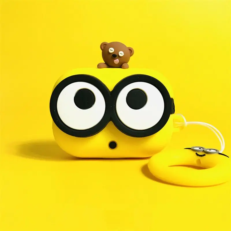 Wireless Earbuds Case - Urocze silikonowe etui z motywem Minionków