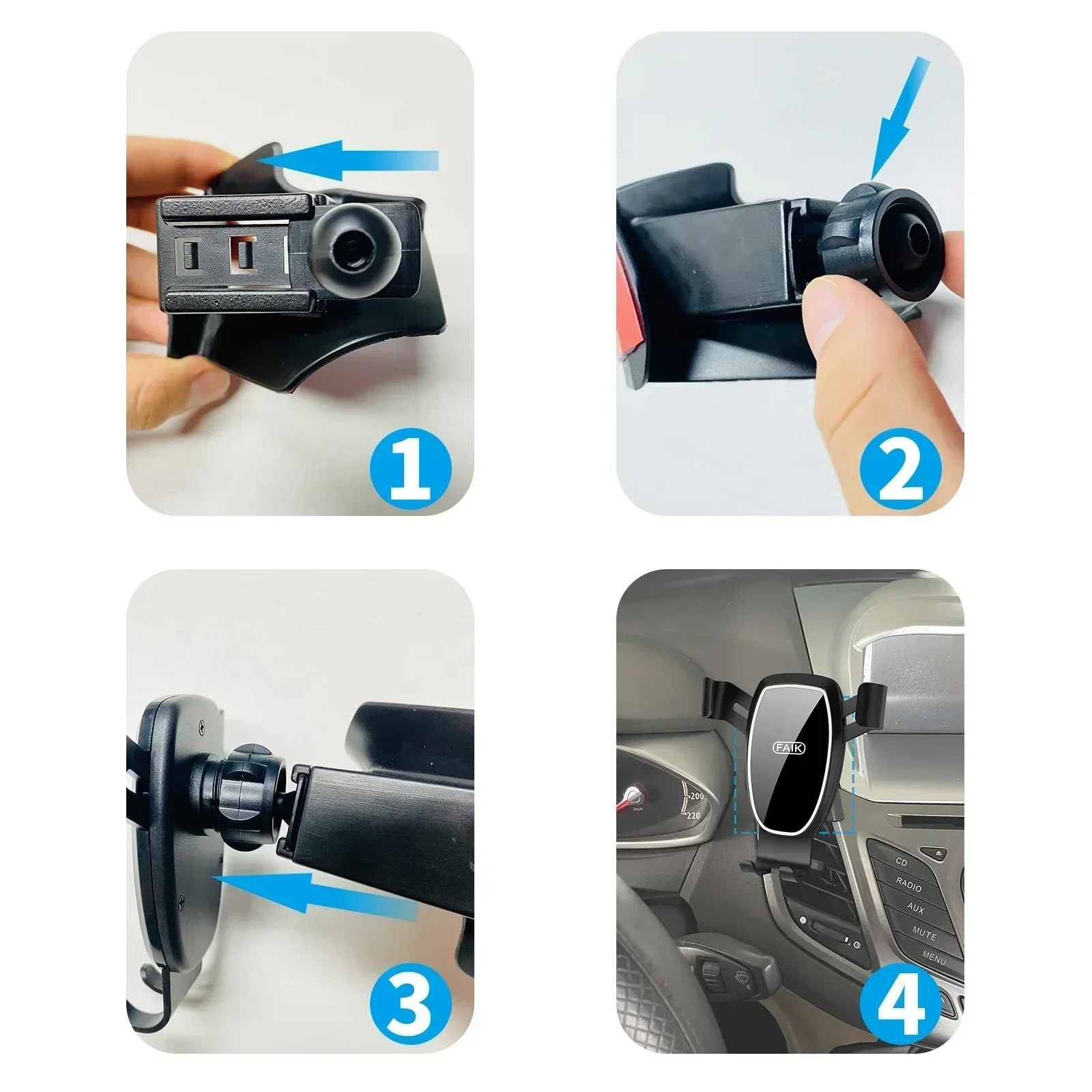 Uchwyt samochodowy na telefon  – Qq Phone Accessories recenzja i cena